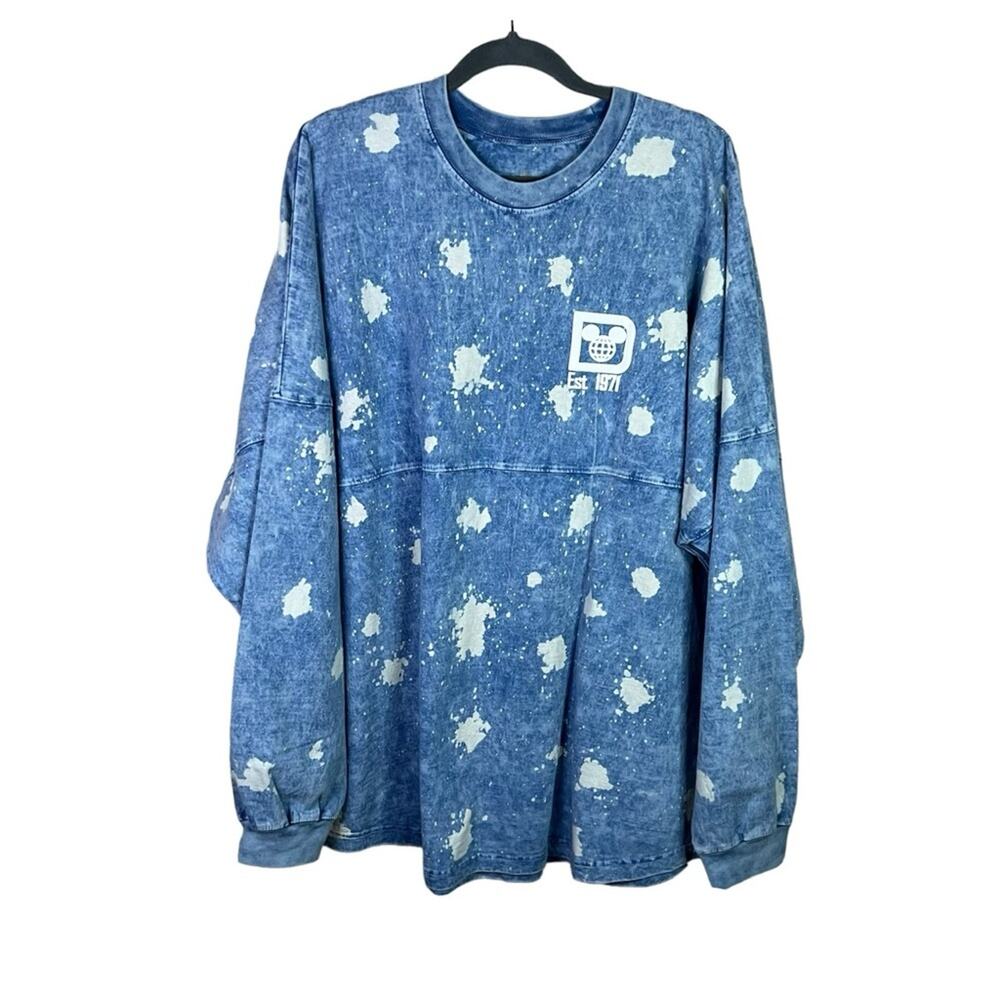 Disney Spirit Jersey Denim Bleach Walt Disney World XXL NWOT